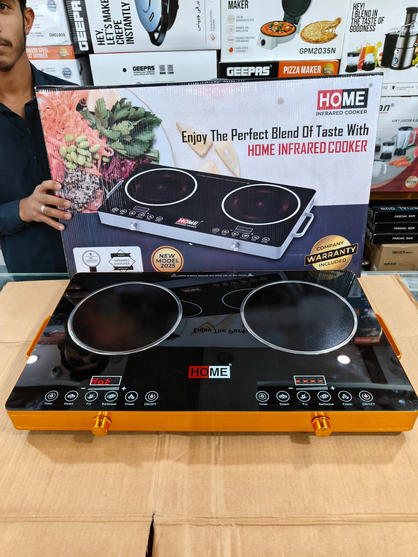 Home 3500W+3500W Double Hot Plate ( infrared cooker)
