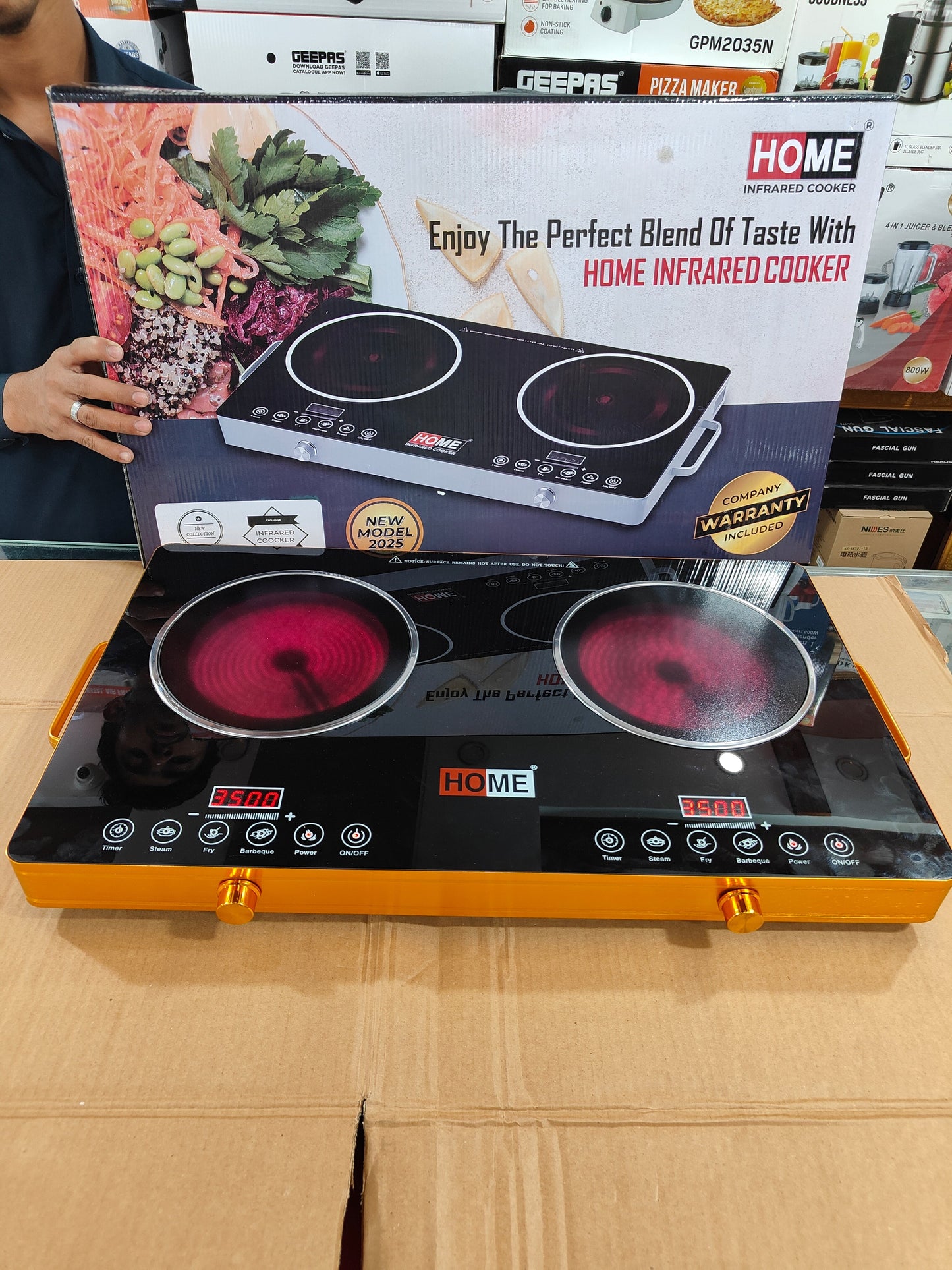 Home 3500W+3500W Double Hot Plate ( infrared cooker)