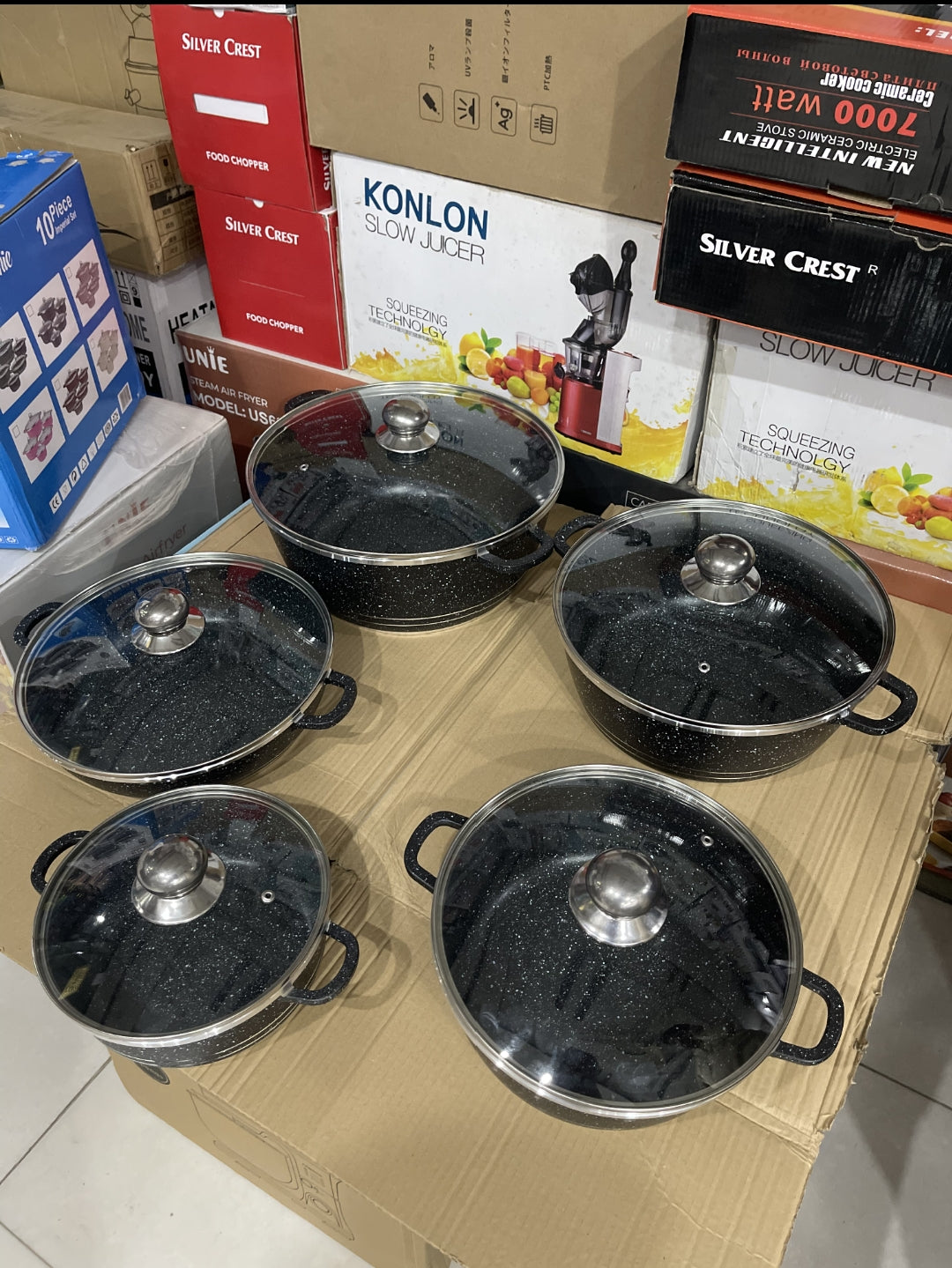 Original Bakhtchie Germany 10Pcs Granite Cookware Set