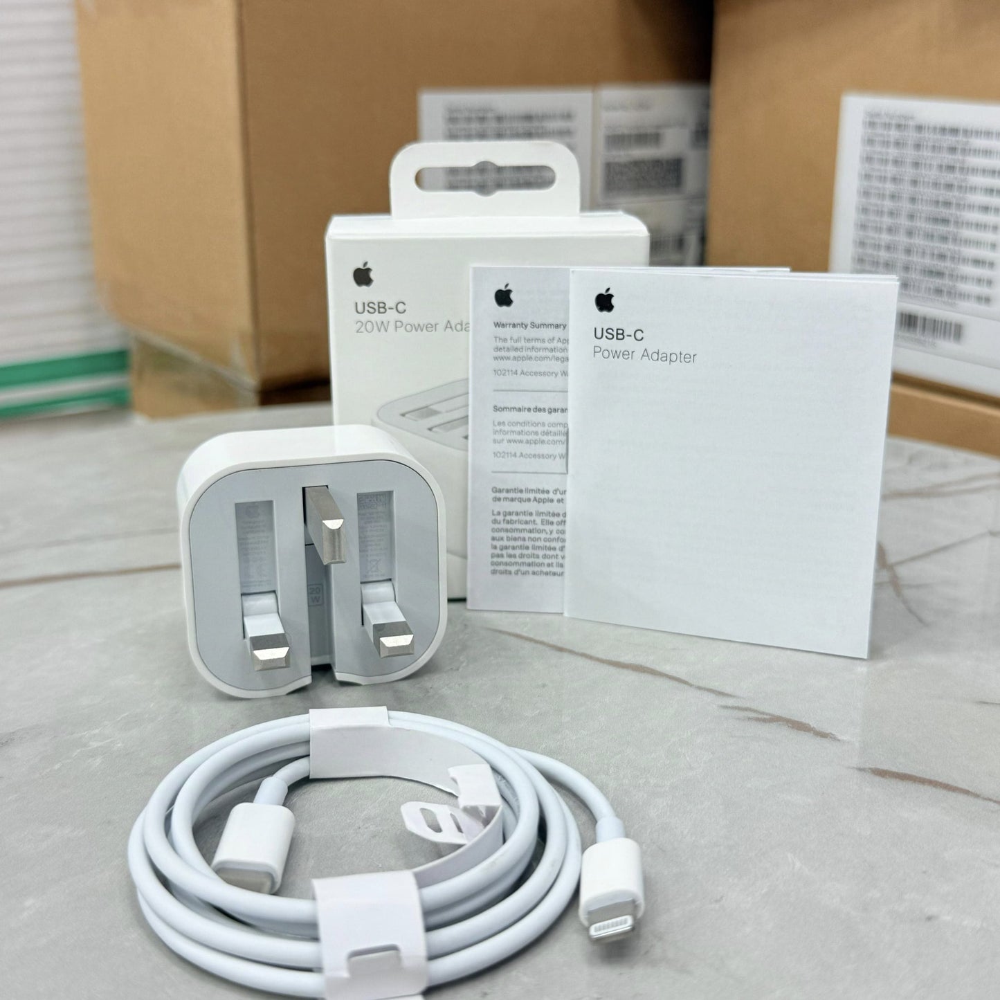 Genuine 20W USB-C Fast Charger for Apple Devices – UK Pin | Lot Imported