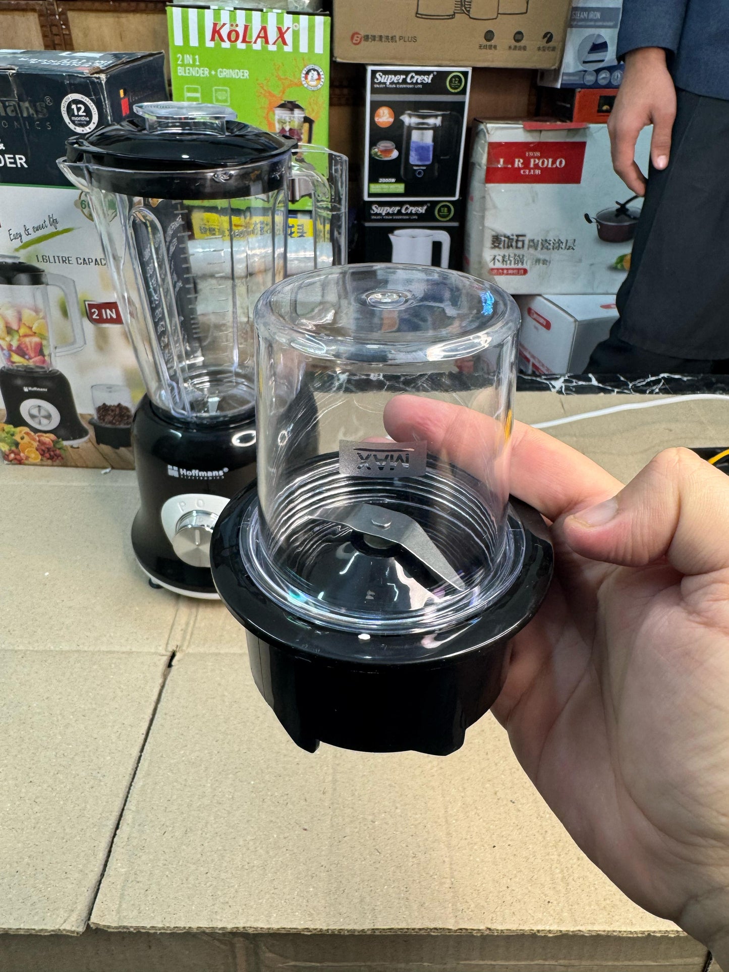 Hoffmans Germany 2 in 1 blender grinder