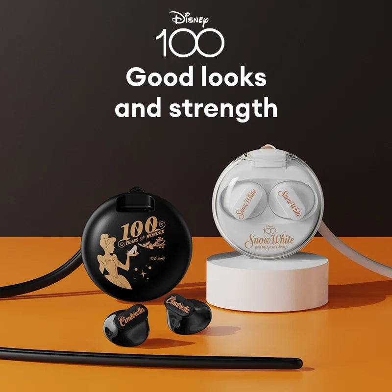 Choice Disney QS-T1 Earphone Bluetooth 5.3 Wireless Headphones Low Latency Earbuds HIFI Stereo Sound 100th Anniversary Model