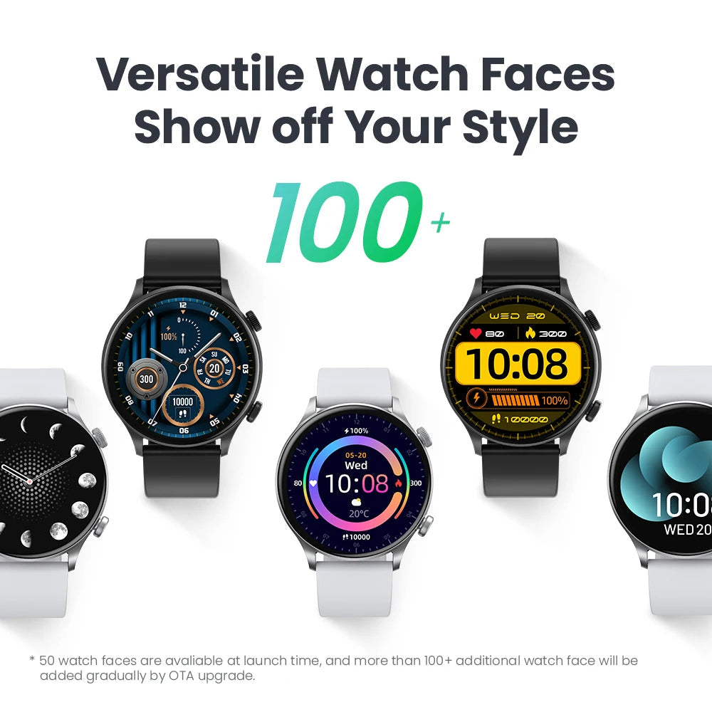 Smart Watch with Bluetooth Calling – 1.43" AMOLED Display, Health Tracker, IP68 Waterproof Fitness & Sport Smartwatch for Android & iOS