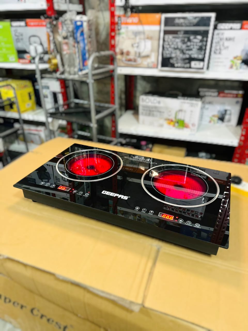 Geepas Double Burner Hot Plate built-in -6132