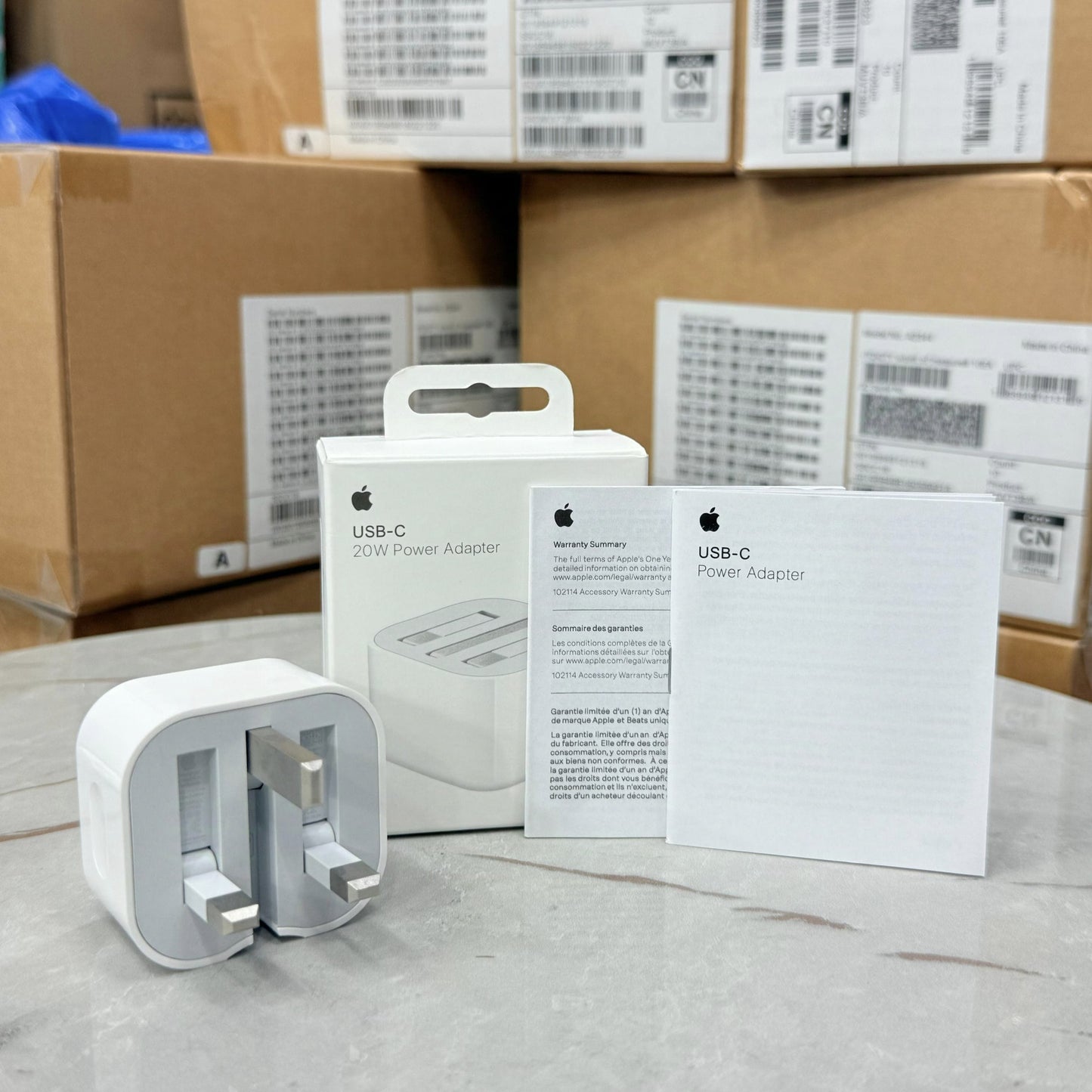 Genuine 20W USB-C Fast Charger for Apple Devices – UK Pin | Lot Imported