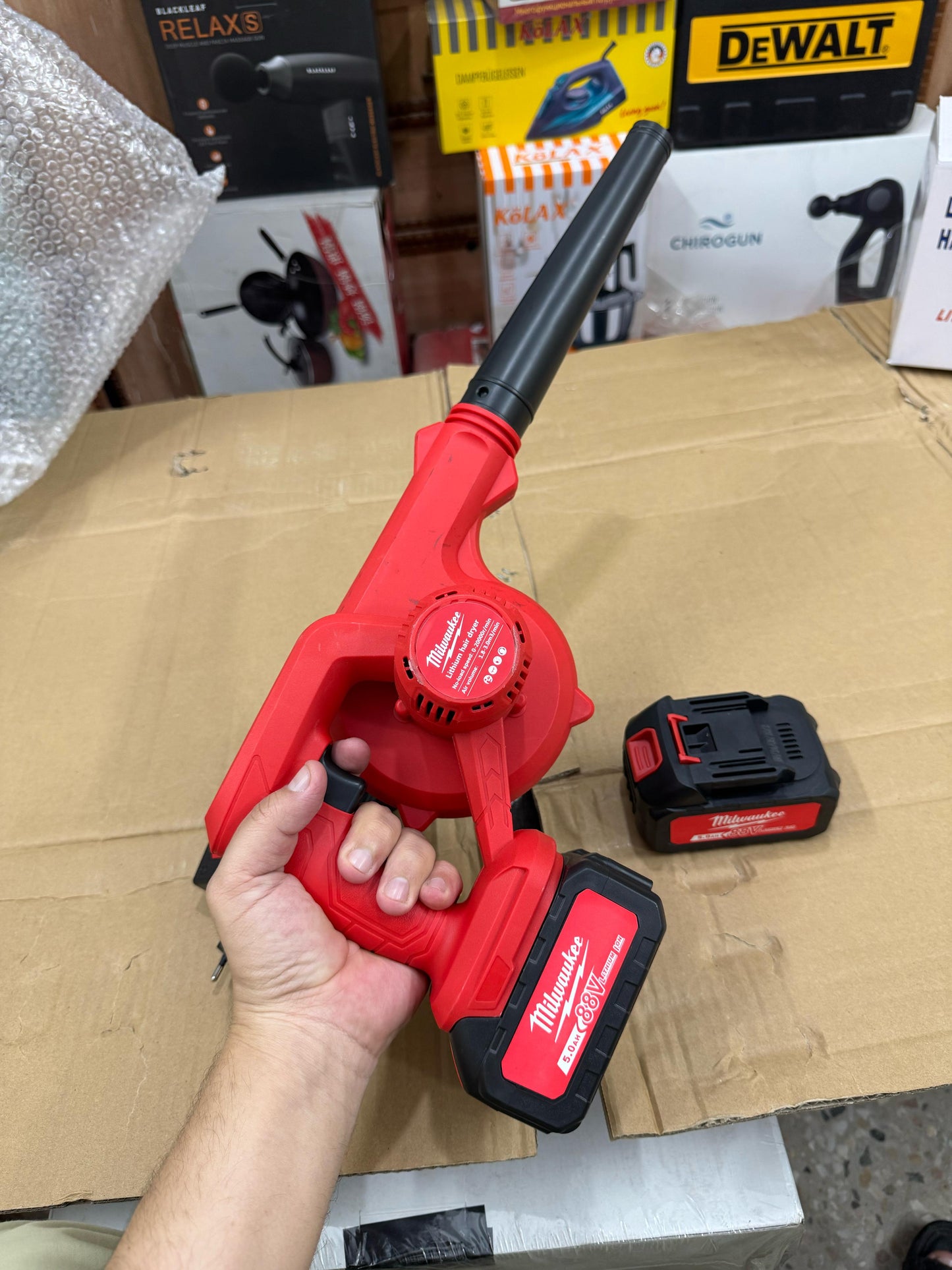 lot imported Milwaukee 88v air blower