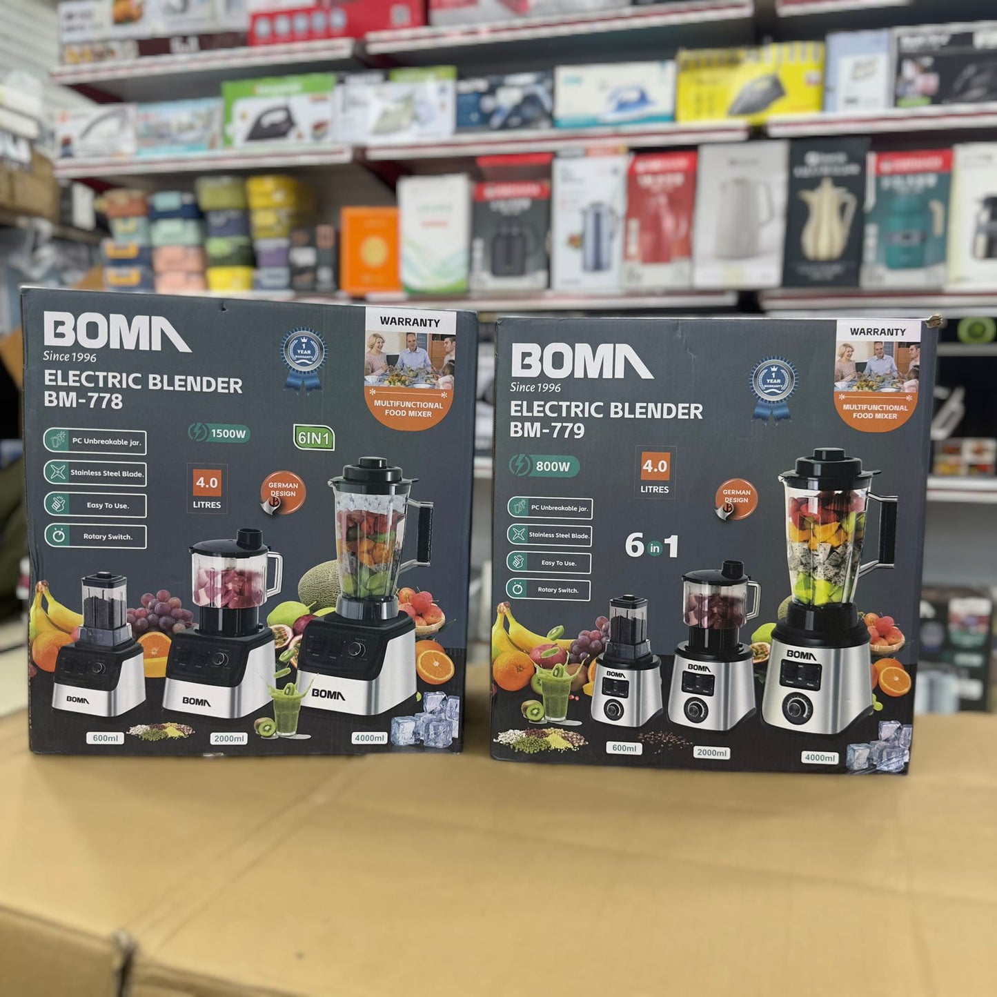 Boma 6 in 1 Electric Blender Set